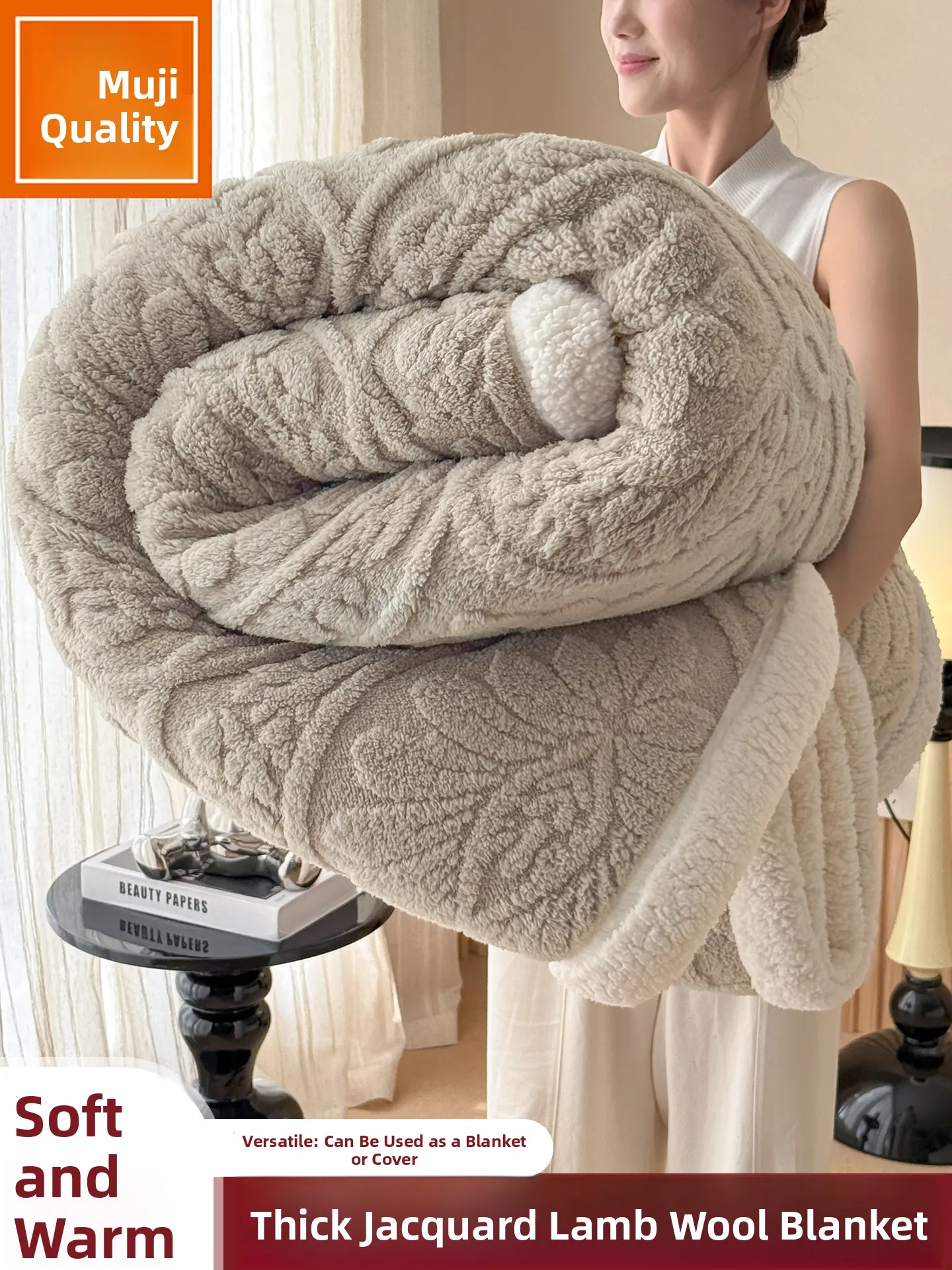 

Плед из индиго-бархата, очень теплый, двусторонний, для обертывания, современный, простой, очень теплый, осенне-зимний плед