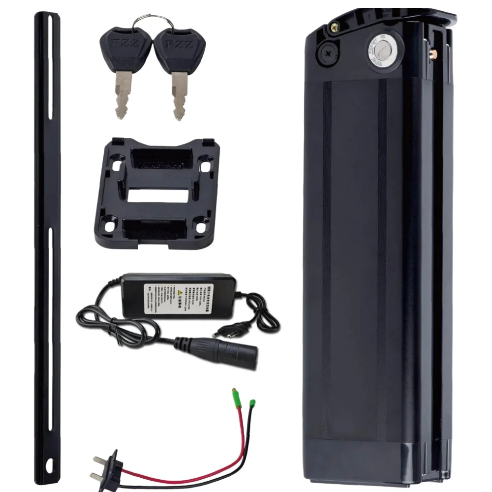 

36V 48V 15Ah 17Ah 20Ah Battery 18650 Lithium Rechargeable Battery for Silverfish 250W-750W Bafang Motor Kit with 2A Charger.