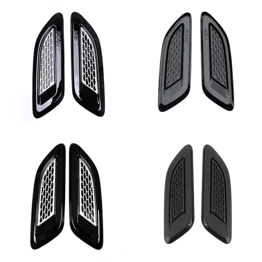 2pcs Car Exterior Hood Air Vent Outlet Wing Trim For Land Rover Discovery Sport LR4 For Range Rover Evoque Vogue Car Accessories