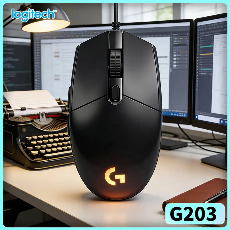 

Logitech G203 Prodigy RGB Gaming Mouse Wired 8000 DPI 6 Buttons On-Board Memory 1000Hz Polling Windows Mac Stable