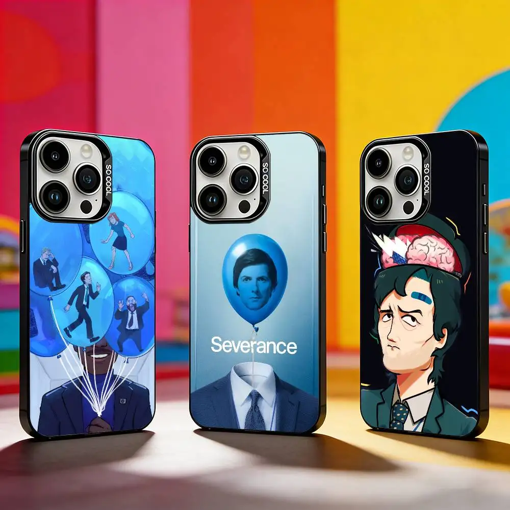 

S-Severance Mark Scout Phone Case For iPhone 17,16,15,14,13,12,11 Plus,Pro Max,XS,Colored silver phone case