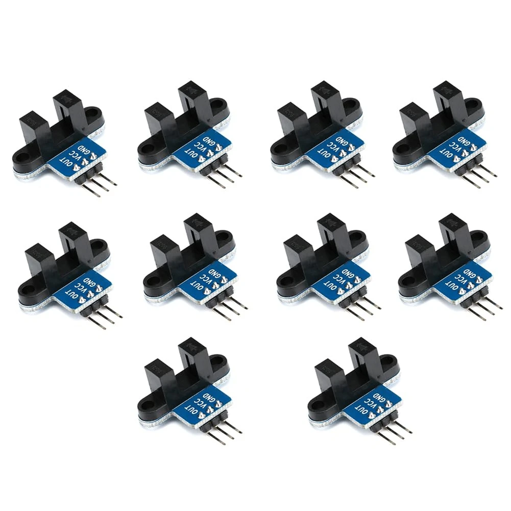 A78I 10PCS IR Infrared Sensor Module Slotted Optical Optocoupler Speed Measuring Sensor Module Photo Interrupter Sensor Motor