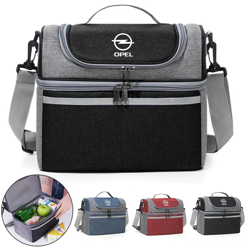 

Многофункциональная термоизоляционная сумка большой емкости с логотипом автомобиля для Opel, автомобильные аксессуары для салона автомобиля