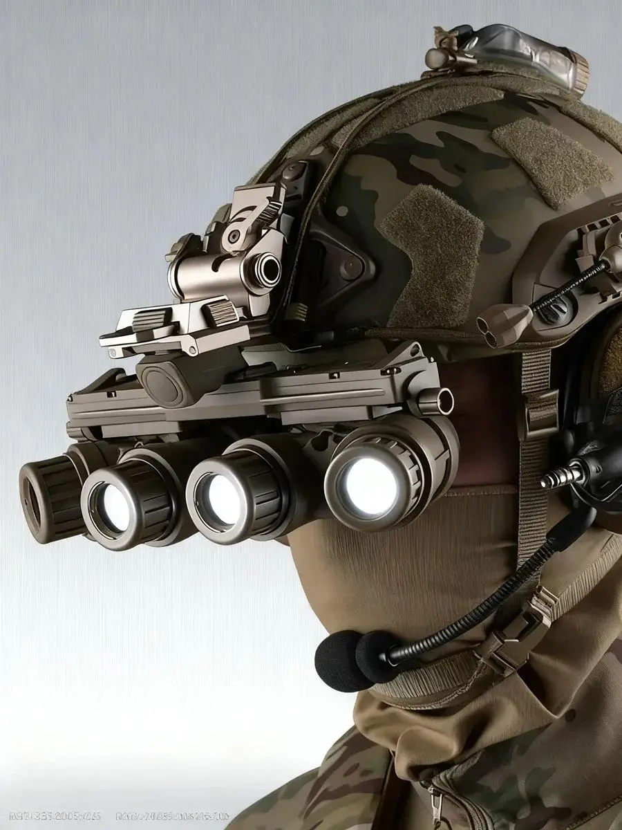 NVG 18 tactische helm nachtkijker, model MICH M88, FAST FMA luchtpistool, L4G24, helmzitting PVS-15, PVS-15 - afbeelding 2