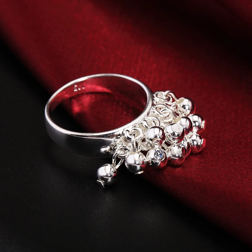925 Sterling Silber Schmuck Traubenringe für Damen Größe 6 7 8 9 10 Edle Mode Hochzeit Charm Party Geschenke