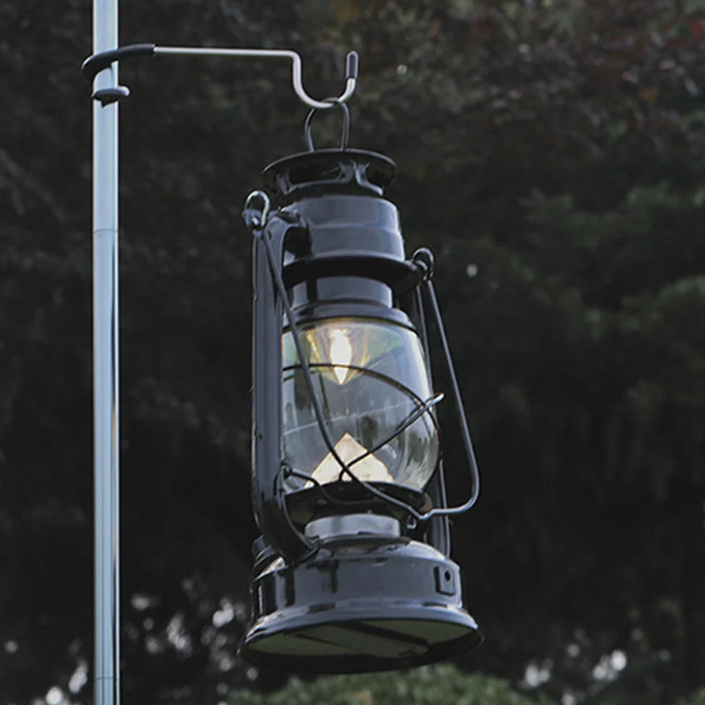 

5Pcs S Shape Tent Light Hook Hangers Durable Portable Outdoor Camping Metal Hooks Camping Light Hook Tent Lamp Pole Hooks