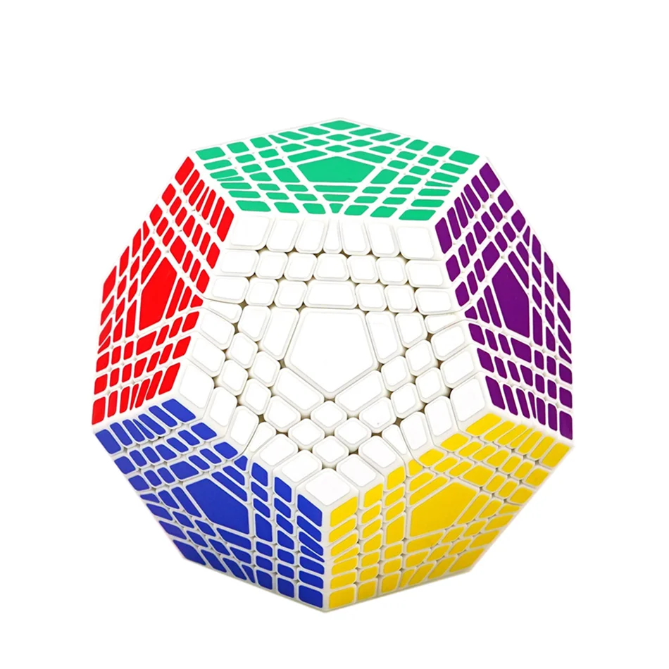 Shengshou 매직 큐브 7x7x7 매직 큐브 전문 Megaminx 큐브 스피드 큐브 퍼즐 큐브 정십이면체 cubo 교육 완구 Shengshou Magic Cube 7x7x7 Magic cube Professional Megaminx cube Speed cube Puzzle cubes Dodecahedron cubo Educational toys