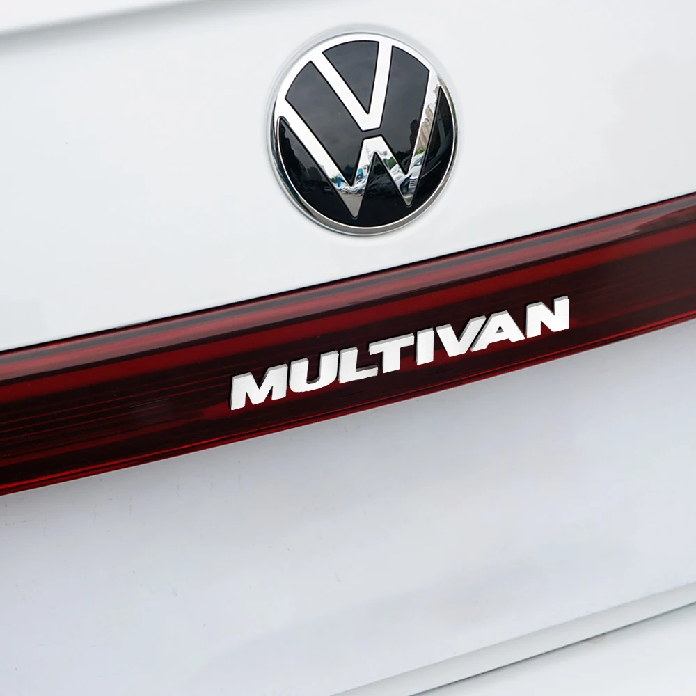 1pc 3D ABS Plastic MULTIVAN Car Letter Logo Sticker Tail Bumper Badge Auto Rear Trunk Emblem Decals For VW Styling Accessories