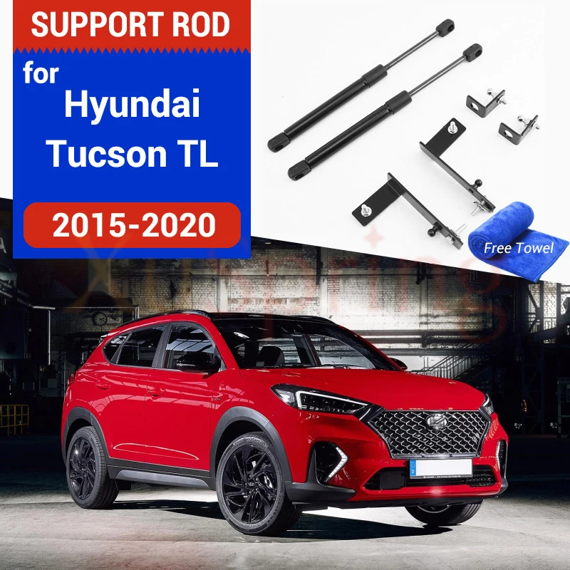 Car Refit Hood Lift Support for Hyundai Tucson TL 2015 2016 2017 2018 2019 2020 Hydraulic Rod Strut Bars Spring Shock Bracket