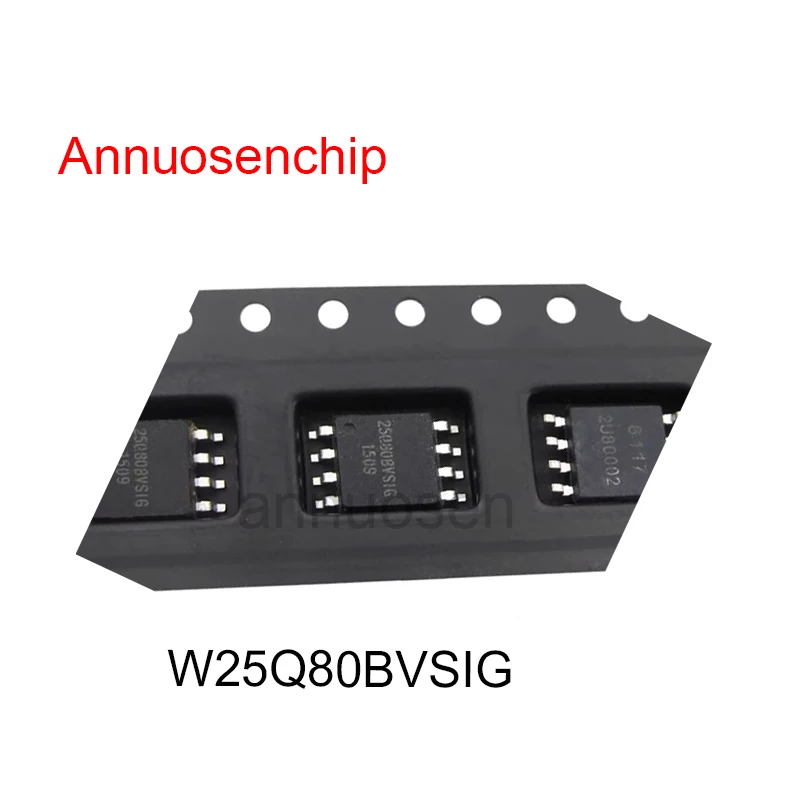 10PCS Neue und Original SMD W25Q80 25Q80BVSIG W25Q80BVSSIG SOP-8 W25Q80BVSIG