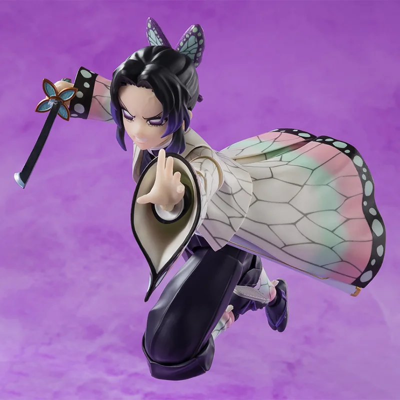 Bandai original S.H.Figuarts SHF Shinobu Kocho Demon Slayer anime action figure model ornaments collection toy surprise gift