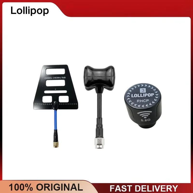 5.8G Lollipop Antenna LHCP RHCP 2.4G SMA RP-SMA Connector Short RC FPV Racing Drone Quadcopter Goggles Parts