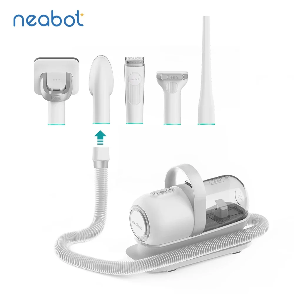 

Neabot P1 Pro Innovative pet groom kit and hair cutter for dogs and cats hair remover, pet cleaning & grooming vacuum cleaner