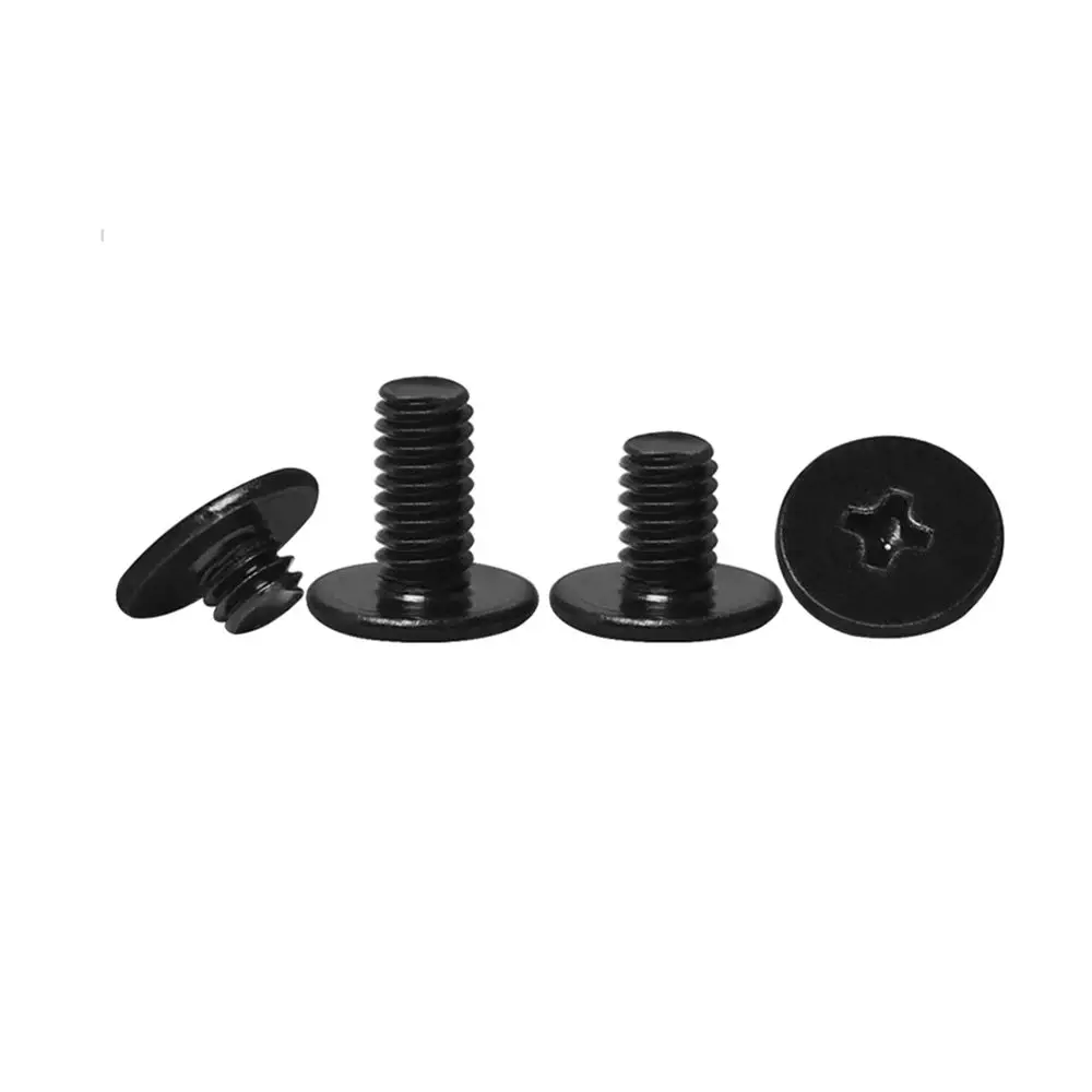 M4 Black Zinc Plated Carbon Steel Cross Phillips Ultra Thin Head Screw