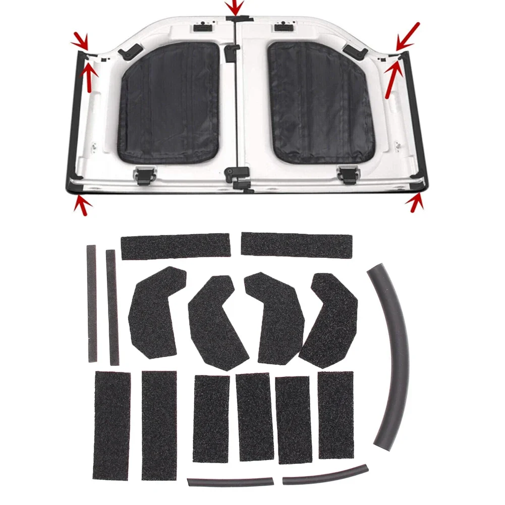 For Jeep For Wrangler JK 07-18 Hardtop Headliner Roof Seal Replacement Part 68026937AB Car Hardtop Headliner Roof Seal Kit