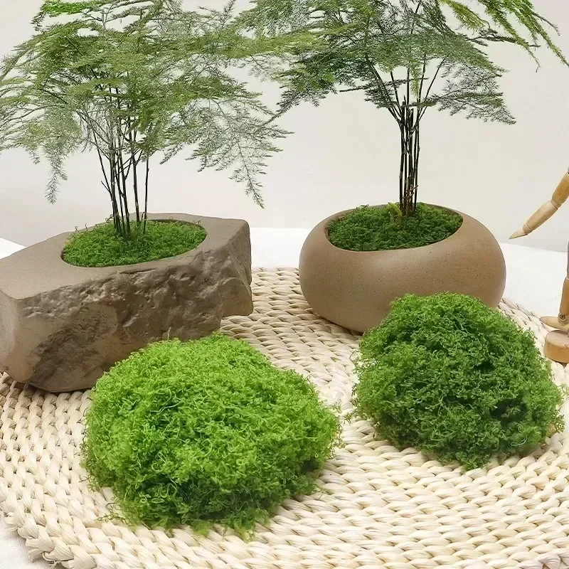 30g Artificial Green Plants Polyester Moss Grass Home Living Room Garden Decoration Mini Landscape Fake Flower DIY Crafts