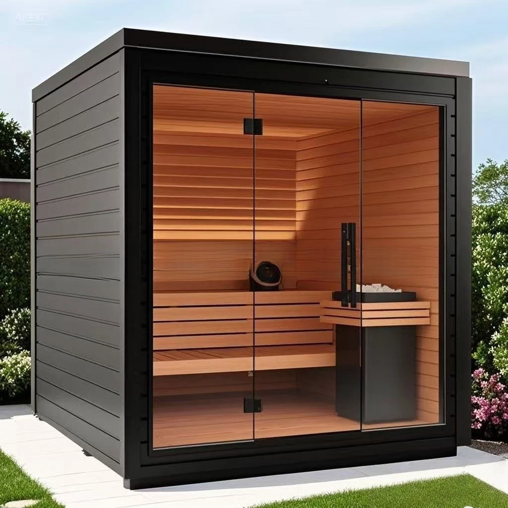 Outdoor waterproof sauna sauna stove wet steam room outdoor single double household far infrared steam room