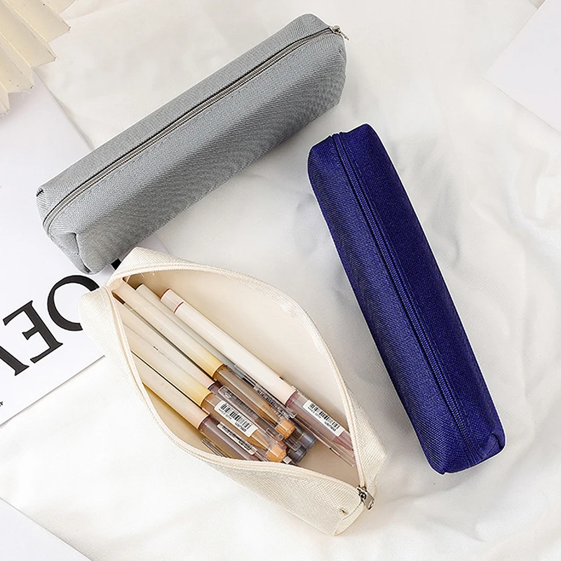 

Простые пеналы Estuche Escolar, пенал, школьные принадлежности, однотонные школьные канцелярские принадлежности, пенал Kalemlik Trousse-LJX