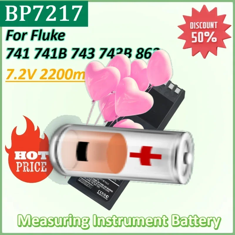 

PF7217SL 7.2V 2200mAh Battery for Fluke 741 741B 743 743B 867 867B 863 865 DSP100 DSP2000 BP7217 Rechargeable Battery