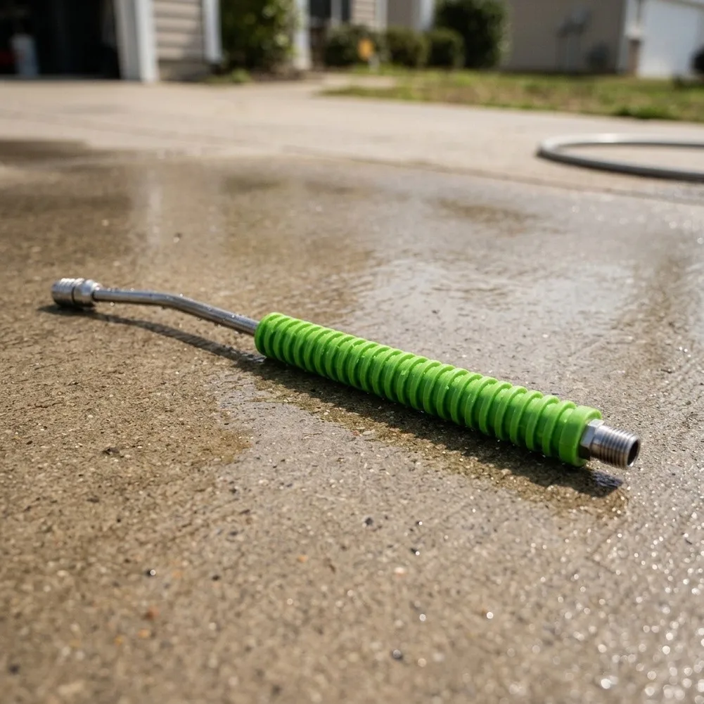 55cm Pressure Washer Extension Wand 304 Stainless Steel and Plastic 1/4 inch Quick Connect for Residential Use