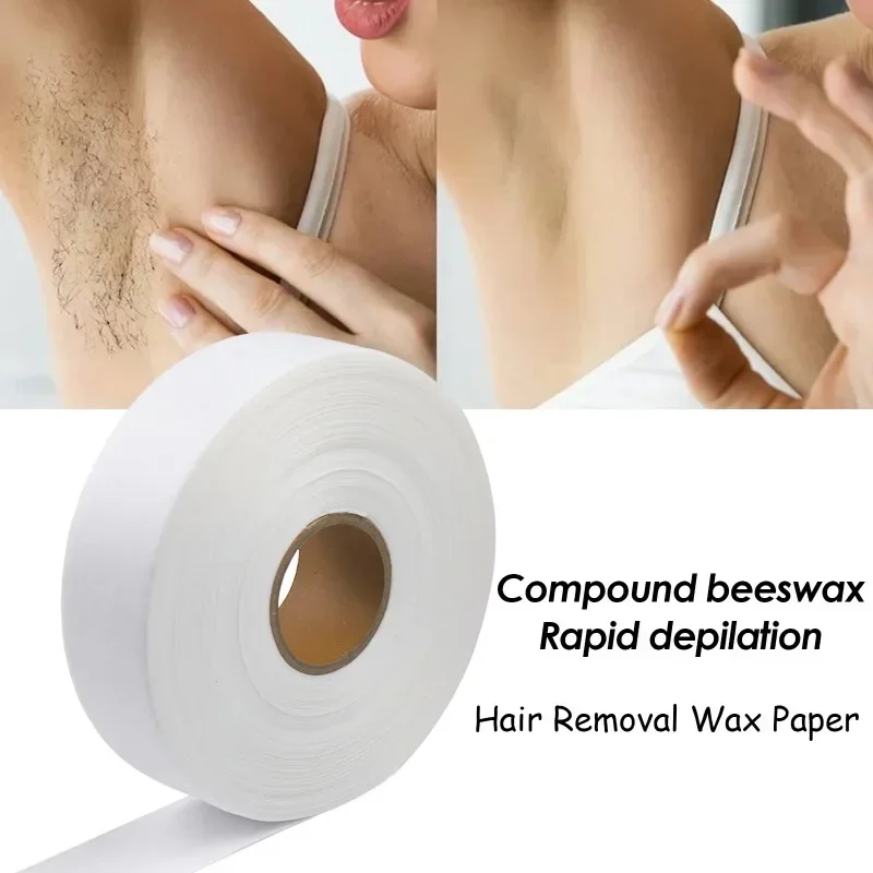 7*100 Hair Removal Wax Paper Nonwoven Body Cloth High Quality Leg Arm Hair Removal Epilator Wax Strip Paper Roll Depilating Tool