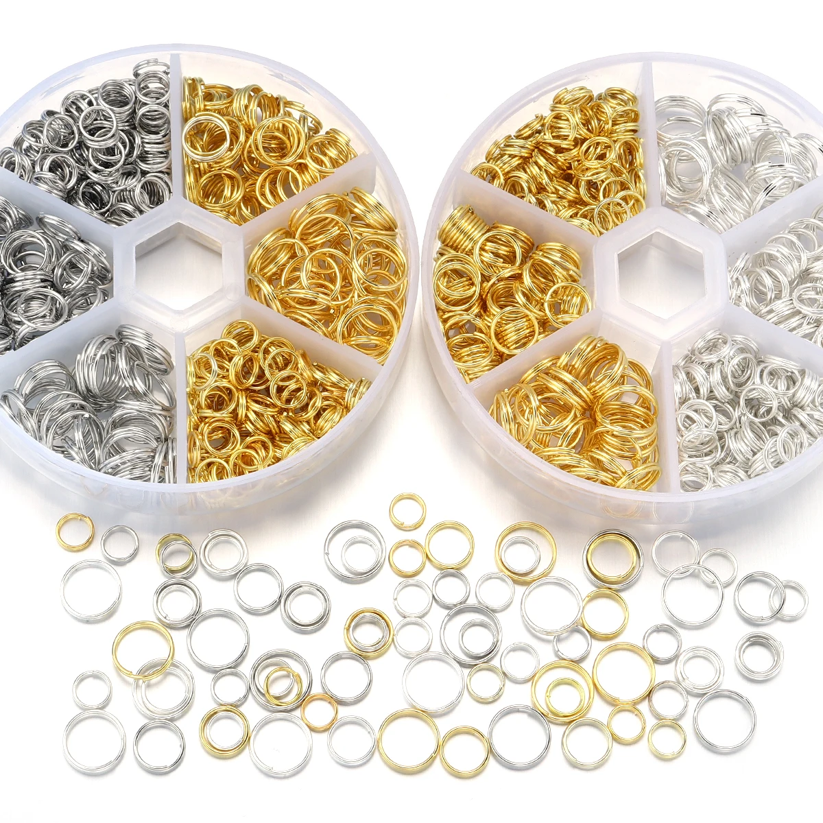 1Box 4/6/8/10/12mm Iron Mixed  - Jump Ring Assorted recension och pris