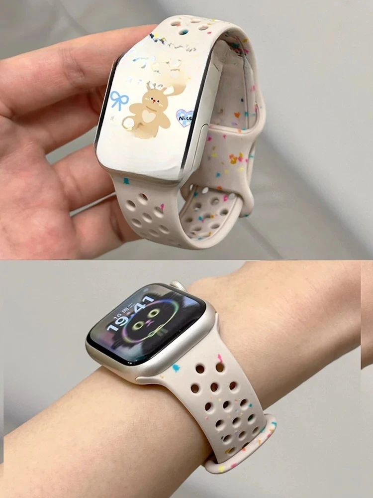 الأشرطة ل سوار ساعة يد آبل 10 9 8 7 6 5 4 SE Ultra 2 42 مللي متر 46 45 44 49 مللي متر الرياضة سيليكون سوار كوريا iWatch 40 38 41 مللي متر 2026