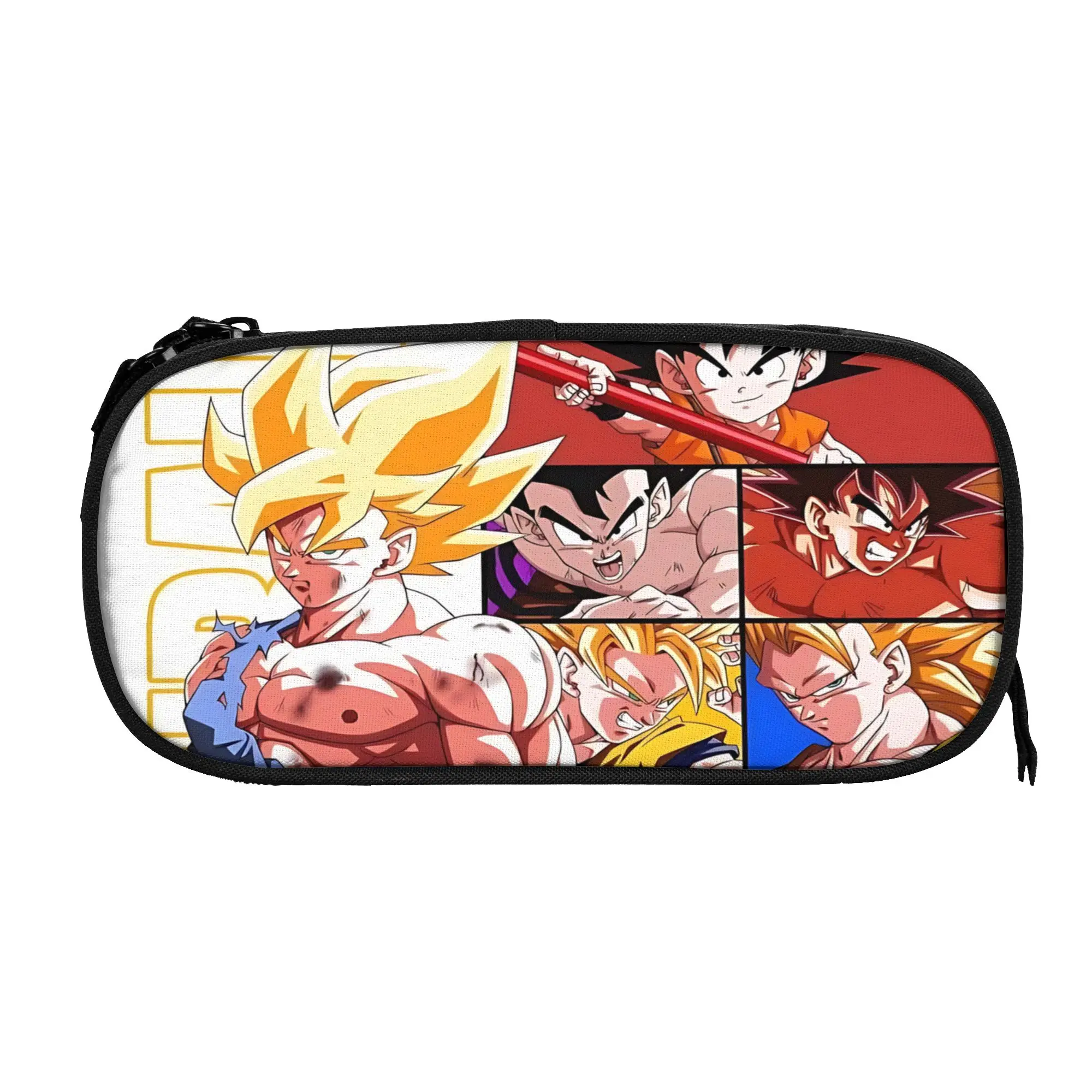 Custom Dragon Ball Z Goku Large Capacity Bags for Child  School Pencil Bag for Boys Gilrs Kids