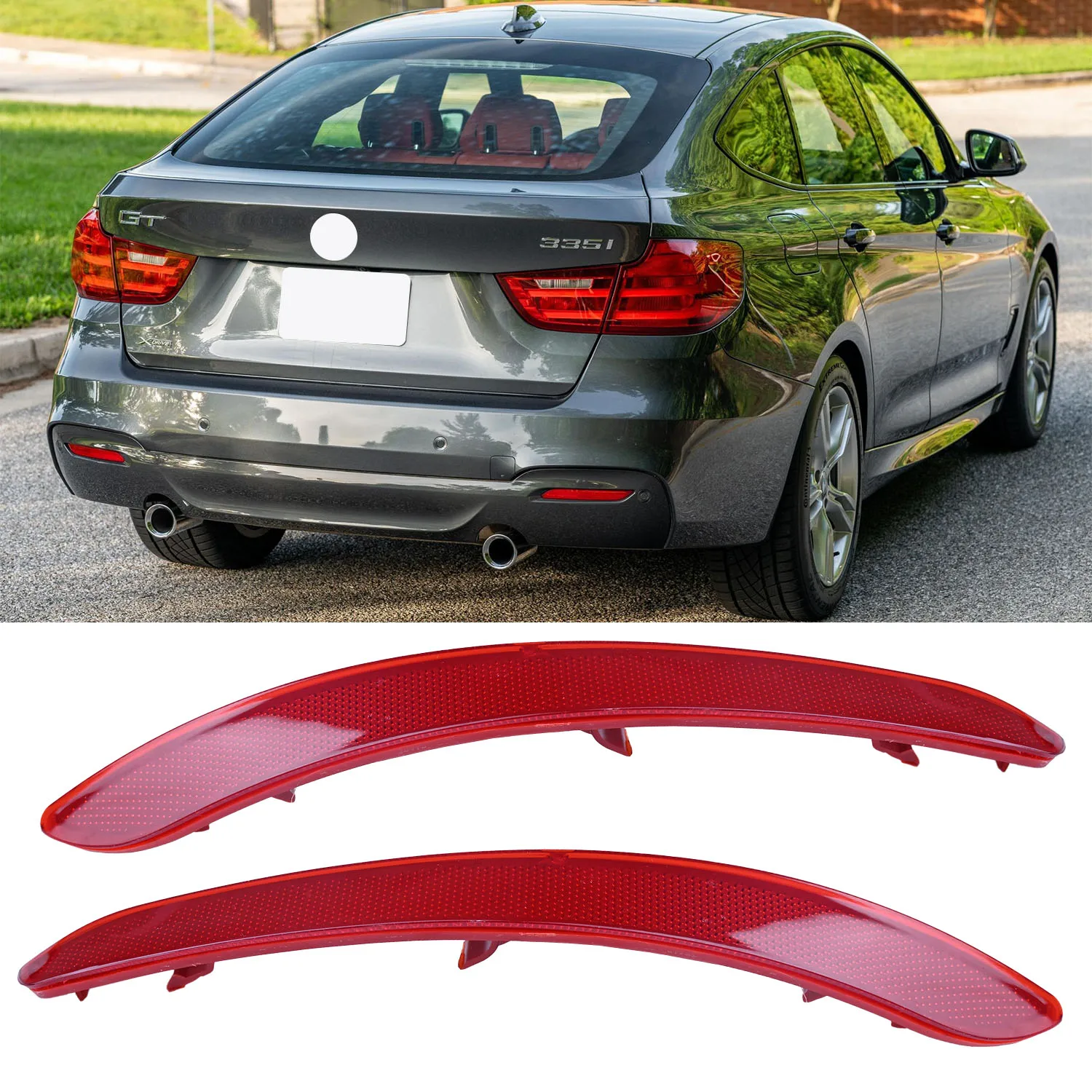 

Для BMW GT 3 серии F34 Gran Turismo 328i 328iX 335iX 2014-2016 отражатель заднего бампера задний стоп-сигнал 63147315165 63147315166