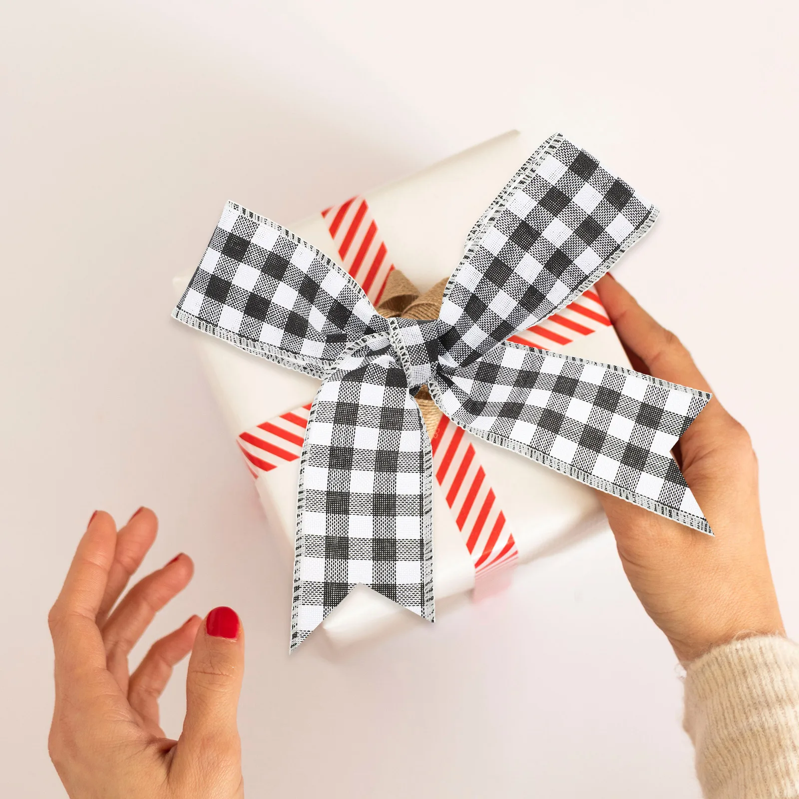 

3 Rolls Imitation Hemp Wire Webbing Holiday Decorations Gift Wrapping Ribbon Wreath Christmas Tree Supplies DIY Xmas Craft