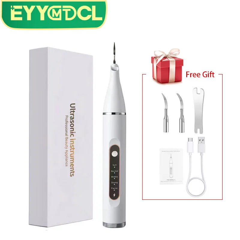 Irrigador oral portátil sem fio ultrassônico limpador de dentes carregável à prova d\'água remove efetivamente manchas de fumaça manchas de cálculo