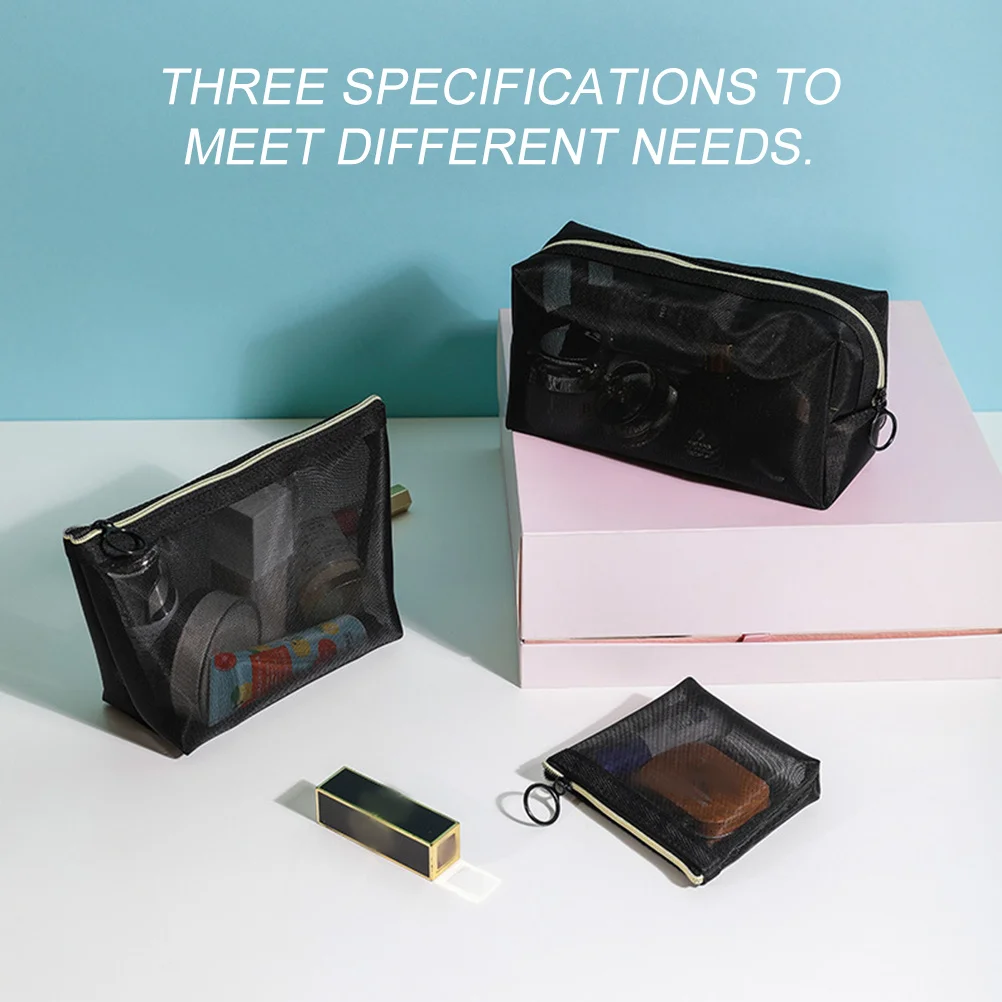 

3Pcs Bags for Women Travel Toiletry Bag Lightweight Makeup Organizer Pouch Multifunctional Sundries Bag for Girls