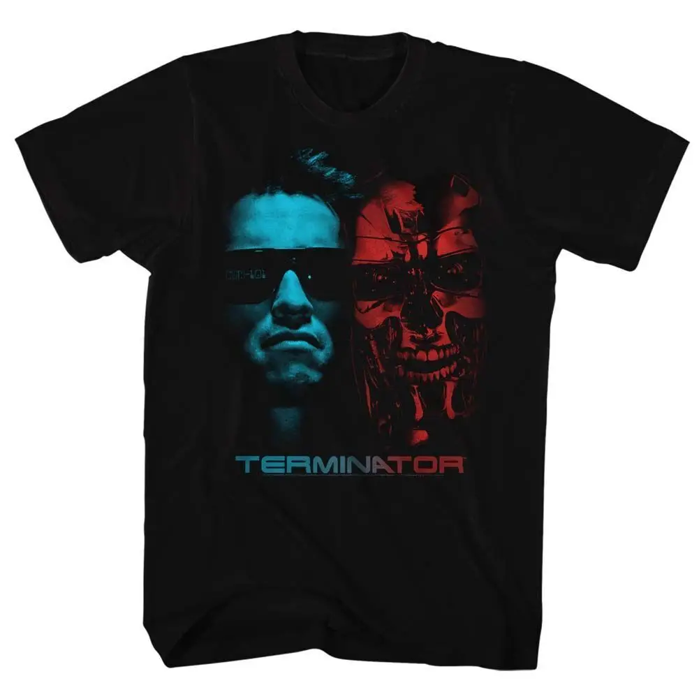 Terminator Face Off  Adult T Shirt