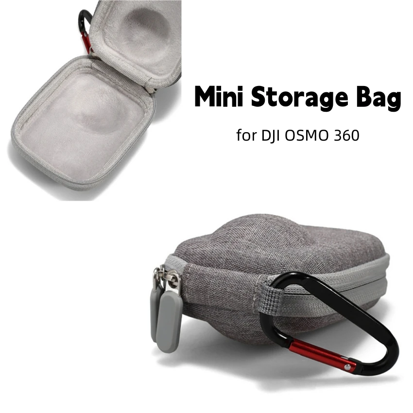​Grey Storage Bag for DJI 360 Portable Mini Organiser Case Body Bag Panoramic Action Camera Accessories