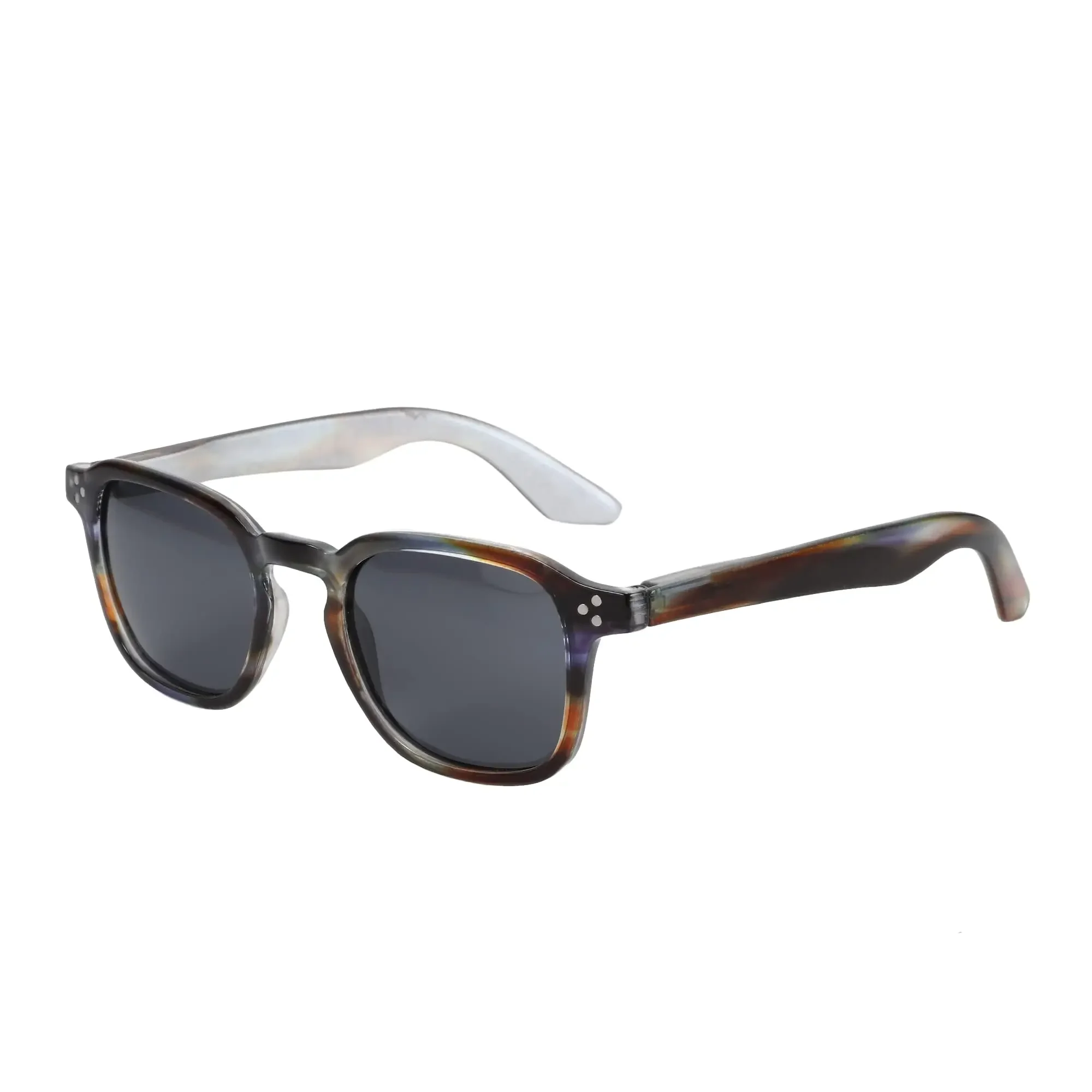 BLUEMOKY Polarisierte Sonnenbrille für kleine Gesicht, Damen und Herren, Retro-Stil, quadratischer Rahmen, UV400-Schutz, Vintage