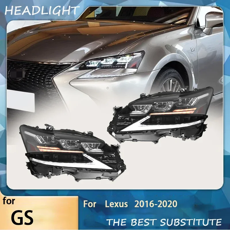 Car Styling for Lexus GS250 Headlight 2016-2020 GS350 Head Light GS DRL Turn Signal Low High Beam Projector Lens