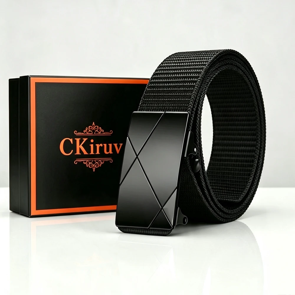2pcs Fashion Men's Multifunctional Tactical Belt Gift Box Set High Quality Men's Casual Sports Belt Trendy Men's Birthday Gifts