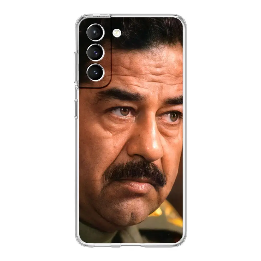 Clear Phone Case For Samsung Galaxy S24 Plus S23 FE S22 S21 S20 Ultra 5G S10 S10E S9 S8 Soft Cover Arabic Iraq Saddam Hussein