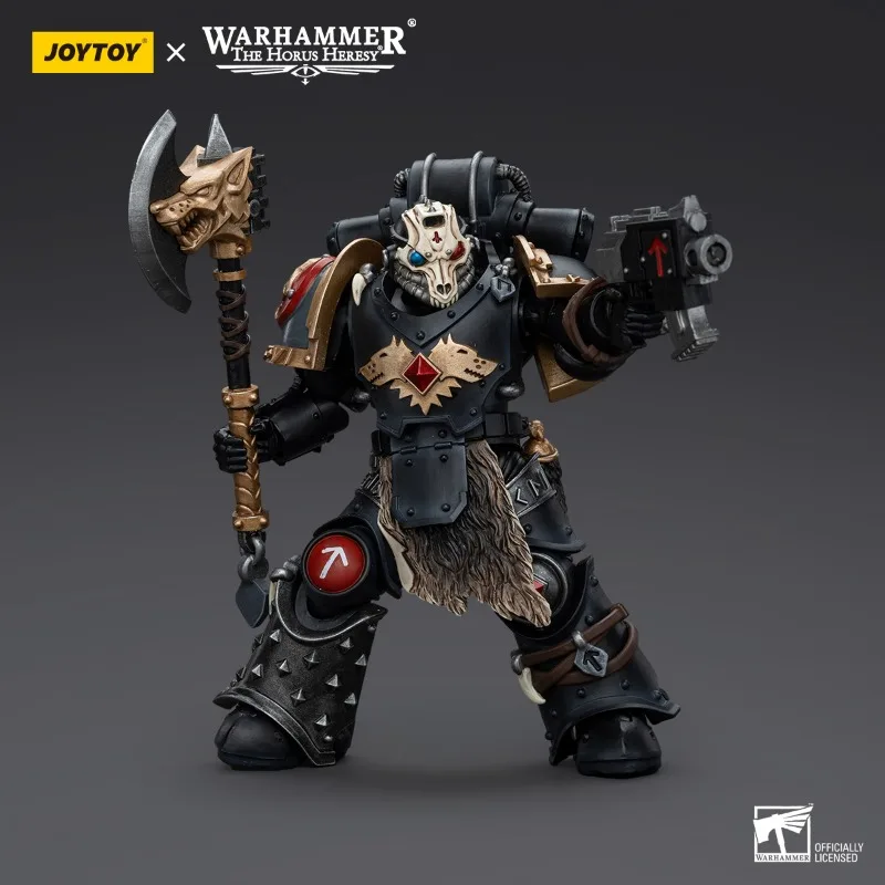 [Spot goods]1/18 JOYTOY Warhammer 40k Action Figure Space Wolves Leman Russ Primarch of The VIth Legion deathored Pack 4 Model