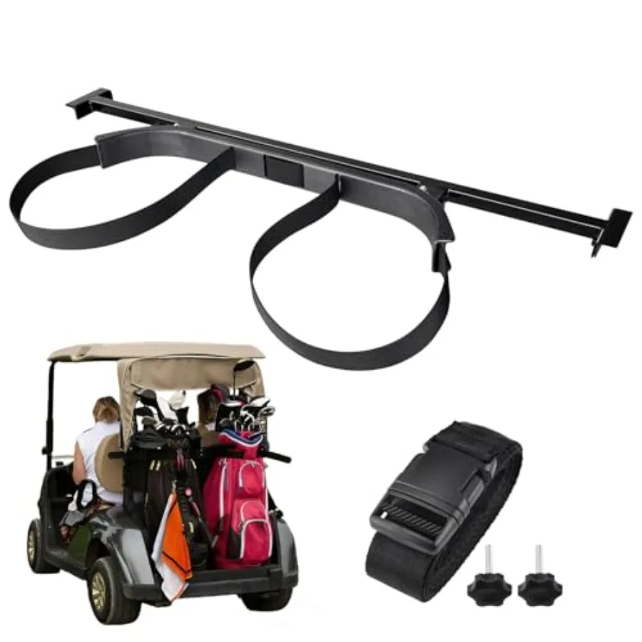 

Универсальный держатель для сумок для гольф-каров, совместимый с Yamaha EZGO и Club Car, для установки на заднее сиденье, крепление для гольф-кара, предназначено для квадратных дуг 1 дюйм.