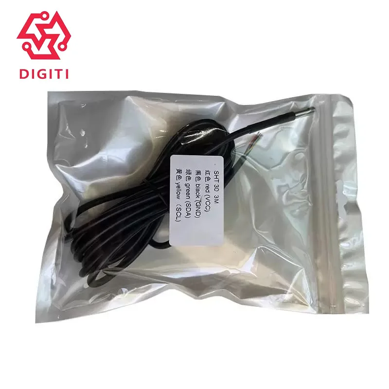 SHT20 SHT30 SHT40 Датчик температуры и влажности Водонепроницаемый модуль IIC из нержавеющей стали Цифровой датчик I2C 1000 мм 2000 мм 3000 м