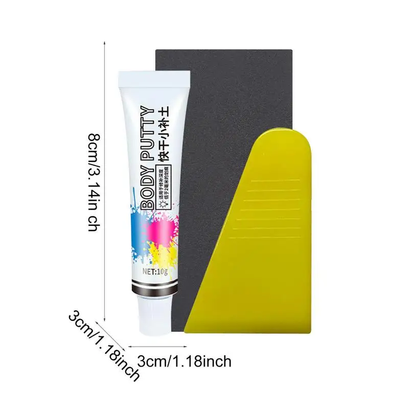 Car Scratch Repair Paste Car Dent Filler Putty Quick Dry Auto Paint Chip Repair Filler for Various Types of Vehicles and Colors