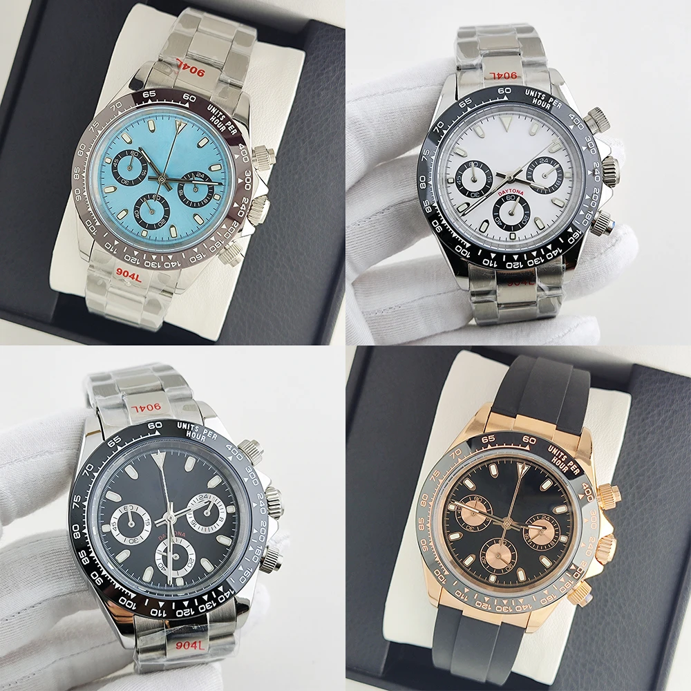 

New 2024 Quartz Men's Watches Business Watch Mens Watches Top Brand Luxury Watch Men Chronograph VK63 Waterproof