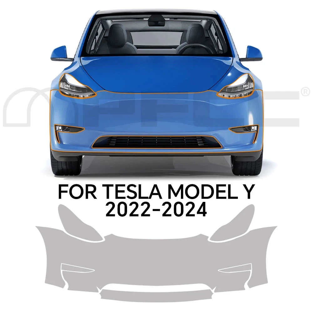 

Прозрачная защитная пленка для краски из ТПУ для Tesla Model Y 2020-2024, предварительно вырезанная защита от царапин, PPF, кузов автомобиля, прозрачный бюстгальтер, наклейка, аксессуары