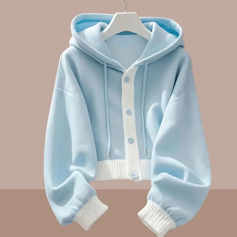 Sweat à capuche noir pour femmes, vêtements de sport à manches longues, tendance de gymnastique, polaire élégante, esthétique de noël et d'automne, Y2K