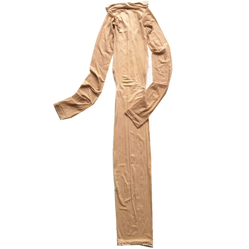 

One-Piece Socks912Needlework Pants8DShiny Silky Ultra-Thin Sheer Sexy Long Sleeve Stocking Dress for Women