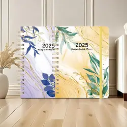 2025 Planner Notebook 365 Days Calendar Agenda Planner A5 Diary Notepad Weekly Goal Habit Tracker Schedules Organizer