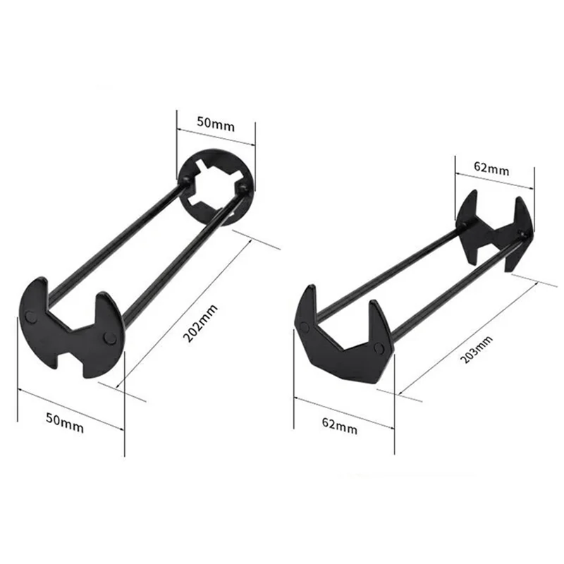 Herramienta de fontanería de reparación de cocina, llave de grifo de fregadero, tubería de fontanería, llave de cuatro garras, juegos de herramientas de llave de baño, 3 Bayonet