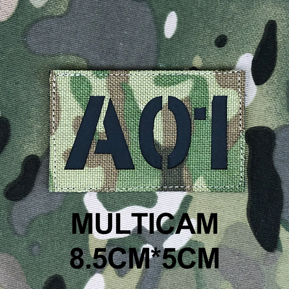 Custom Laser Cutting IR IFF Infrared Reflection Patch Radio Call Sign Name Tapes Black Letters image 3