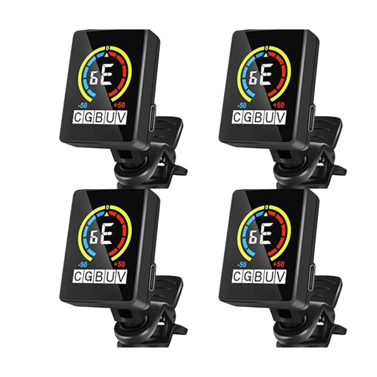 

OURC-4 PCS Guitar Tuner Rechargeable Clip on Tuner for Guitar,Bass,Ukulele